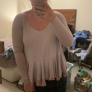 pink free people babydoll shirt